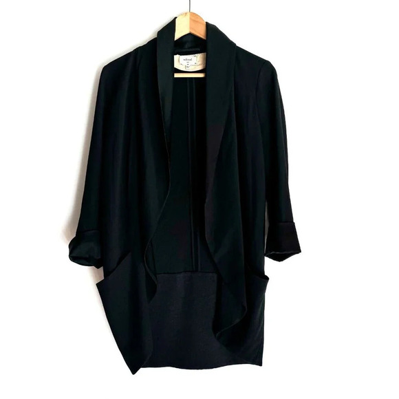 Wilfred Black Chevelier Blazer w Satin Lapels and cuffs 2 - Picture 1 of 4